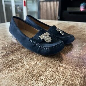 Michael Kors Women’s blue suede loafers size 7